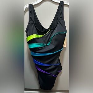 St. John’s Bay Size 18W One Piece Swimsuit NWT